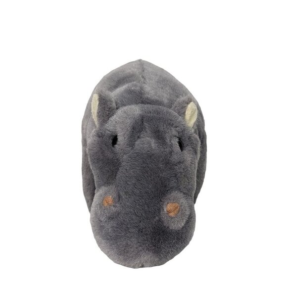 ACE Gray Hippo Hippopotamus Plush Stuffed Animal 11" - Picture 2 of 6